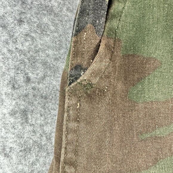 Vintage Gung Ho Burk Camo Pants Mens 34 Military Cargo Y2K Distressed USA Made* - Picture 2 of 16